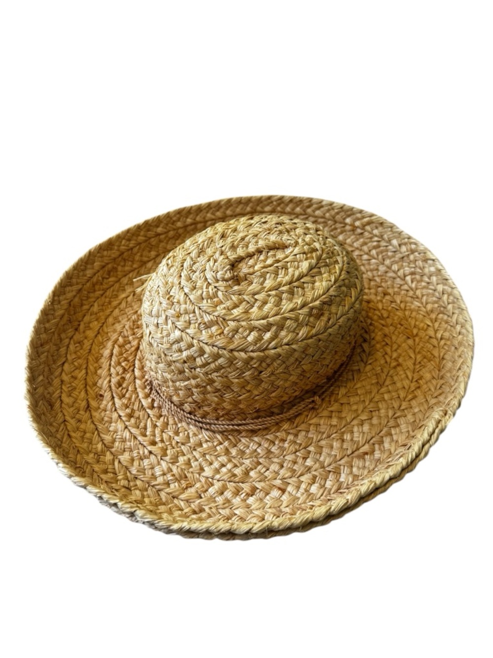 Helen Kaminski Natural Straw Wide-Brim Braided Sun Hat